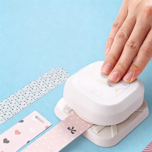 4 in 1 Tag Punch Paper Puncher Shape Bevel Dovetail for Scrapbooking DIY Journaling Greeting Cards Oval Fish Eye Hole Heavy Cardstock Crafts Supplies in Kuwait