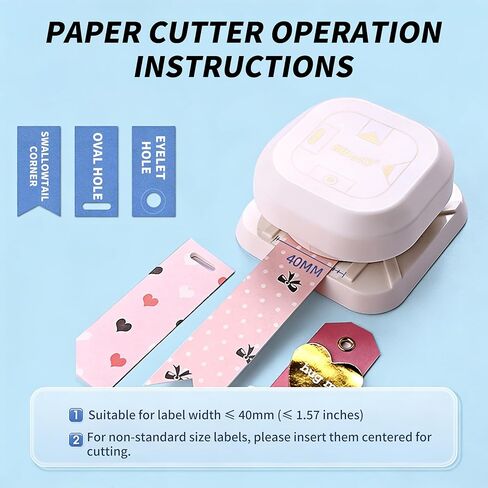 4 in 1 Tag Punch Paper Puncher Shape Bevel Dovetail for Scrapbooking DIY Journaling Greeting Cards Oval Fish Eye Hole Heavy Cardstock Crafts Supplies in Kuwait