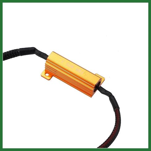 Motoforti 2pcs HB4 9006 9005 9145 H10 DC 12V 50W 6 Ohm Error Free Load Resistor Wiring Harness Adapters Decoder for LED Headlight Daytime Running Light Long-Lasting in Kuwait