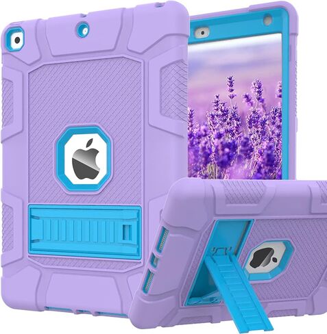 iPad 9th Generation Case, iPad 8th Generation Case, iPad 7th Generation Case, Hybrid Shockproof Rugged Drop Protection Cover with Kickstand for iPad 10.2'' 2021/2020/2019 Released (Rose Pink) in Kuwait