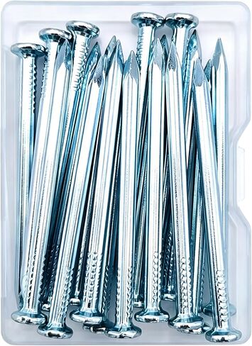 18pcs 2-1/3 inch Wall Nails,Galvanized Hardware Nails,Good Hardness Masonry Nails for Hanging Pictures,White Zinc Plated Concrete Nails in Saudi Arabia