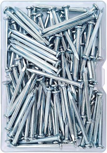 18pcs 2-1/3 inch Wall Nails,Galvanized Hardware Nails,Good Hardness Masonry Nails for Hanging Pictures,White Zinc Plated Concrete Nails in Saudi Arabia
