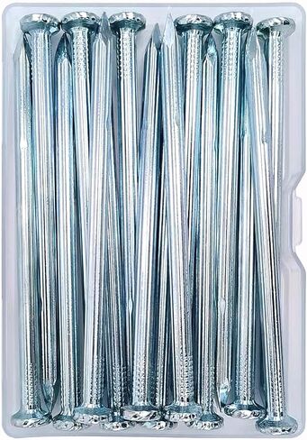 18pcs 2-1/3 inch Wall Nails,Galvanized Hardware Nails,Good Hardness Masonry Nails for Hanging Pictures,White Zinc Plated Concrete Nails in Saudi Arabia