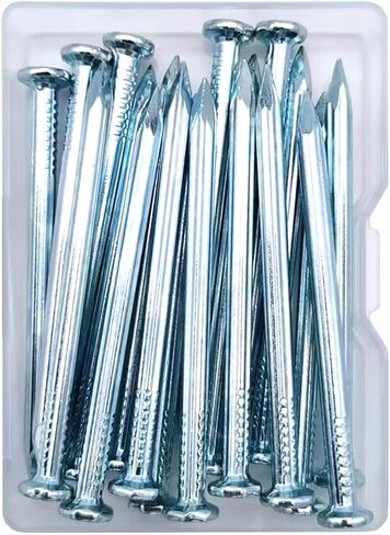 18pcs 2-1/3 inch Wall Nails,Galvanized Hardware Nails,Good Hardness Masonry Nails for Hanging Pictures,White Zinc Plated Concrete Nails in Saudi Arabia