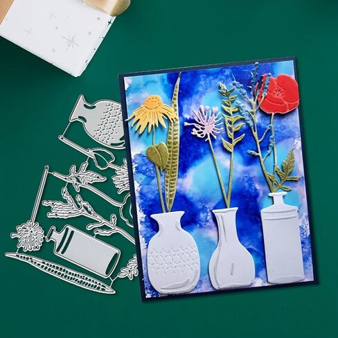 Lapoo Flowers Cutting Die for Scrapbooking - Durable Metal Cutting Die for DIY Scrapbook Photo Album Decorative Paper Card, Scrapbooking Die-cuts (Creative Fence 5.5 x 3.7 in) in Saudi Arabia