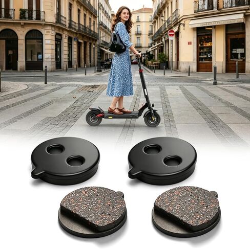 JERBOR 2pcs Brake Pads for IScooter IX3 IX4 I9 I9Max, Rear Front Semi-Metallic Brake Pad Disc Brakes, Durable Wheel Brakes Accessories for IScooter in Kuwait