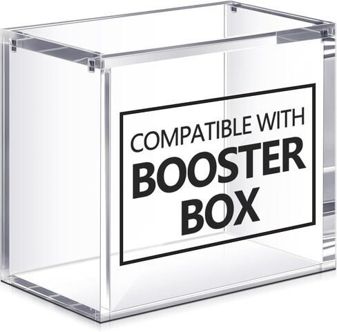 Cinnvoice 3 Pcs Acrylic Magnetic Case Compatible with Booster Box Protective Case Stackable 4mm Thick Magnetic Closure Box Gifts for Collectors, Cards Not Included in Kuwait