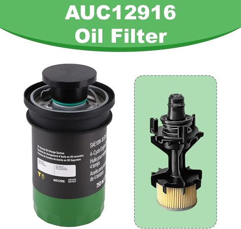 AUC12916 Oil Filter Compatible With E120 E130 E150 E160 E170 E180 100 Series Tractors, w/o oil in Saudi Arabia