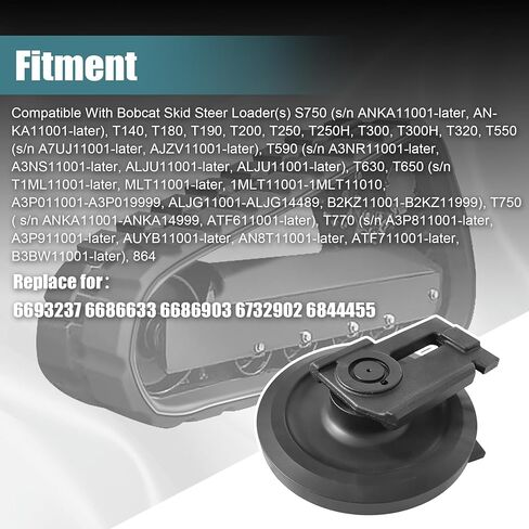 GXARTS Front Idler 6693237 6686633 6686903 6732902 6844455 متوافق مع Bobcat 864 T140 T180 T190 T200 T250 T250H T300 T300H T320 T550 T590 T630 T650 T750 T770 in Kuwait