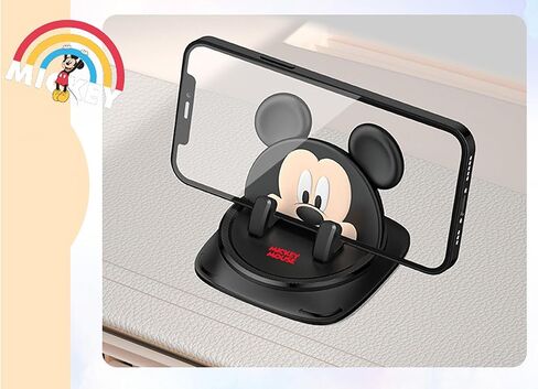 Mickey Set - Red Coasters + Black Rotatable Cell Phone Holder Mount for Car Dashboard Universal Fit GPS Navigation Devices Smartphone Pad Mat in Saudi Arabia