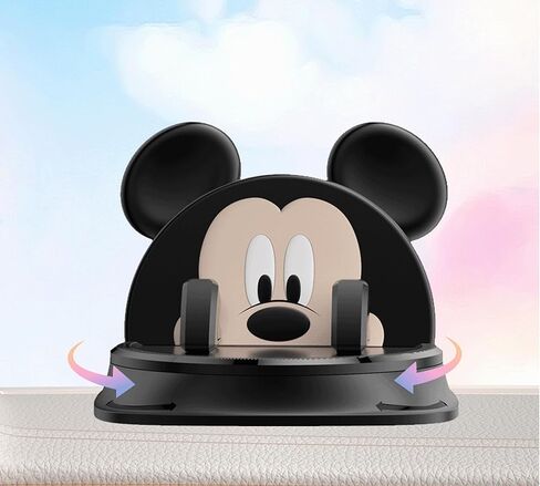Mickey Set - Red Coasters + Black Rotatable Cell Phone Holder Mount for Car Dashboard Universal Fit GPS Navigation Devices Smartphone Pad Mat in Saudi Arabia