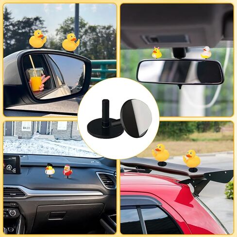 20PCS Duck Plug Holders – Black Plastic Rubber Duck Mounts for Dashboard Display, Secure Duck Adapters for Car Dash, Accessories for Duck Lovers (Ducks and Adhesive Not Included) in Saudi Arabia