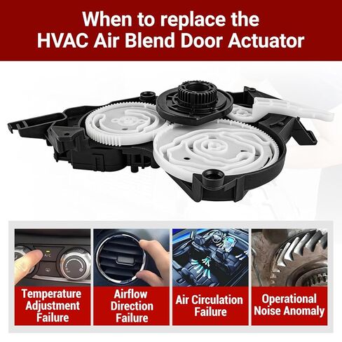87106-0C140 HVAC Blend Door Actuator Compatible with Toyota Tundra 2007-2021, Sequoia 2008-2022 (All Trims) - Air Mix Damper Servo Motor for A/C & Heater Temperature Control - Replaces 871060C140 in Saudi Arabia