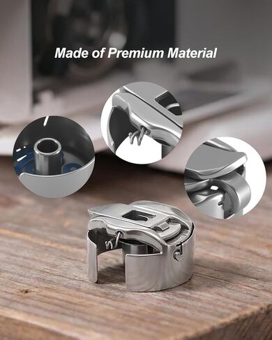 PWSLKO 10Pcs Bobbin Case L Size Standard Pigtail Replace KF220440 Compatible with Barudan Embroidery Machine in Saudi Arabia