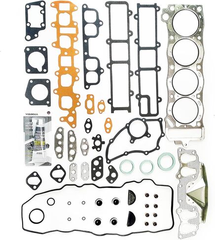 مجموعة حشية رأس أسطوانة المحرك من Partsflow لسيارة Toyota 4Runner 1985-1995 لسيارة Toyota Celica 1985 لسيارة Toyota Pickup 1985-1995 2.4L SOHC L4 8V، ENG.Code 22RE، 22REC HS2000، SL1000، HS26185PT-2 in Kuwait