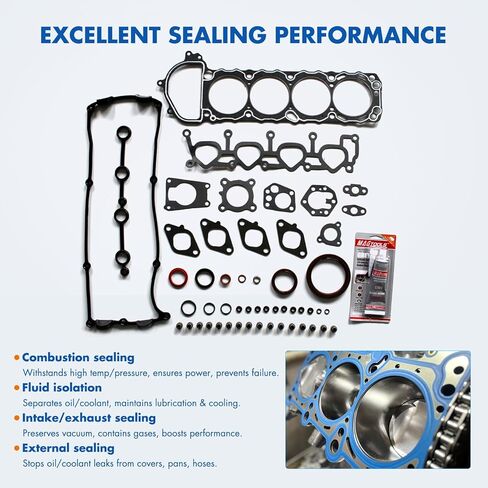مجموعة حشية رأس الأسطوانة مناسبة لنيسان فرونتير 2.4L لتحل محل HS26171PT-2، HS54373A in Kuwait