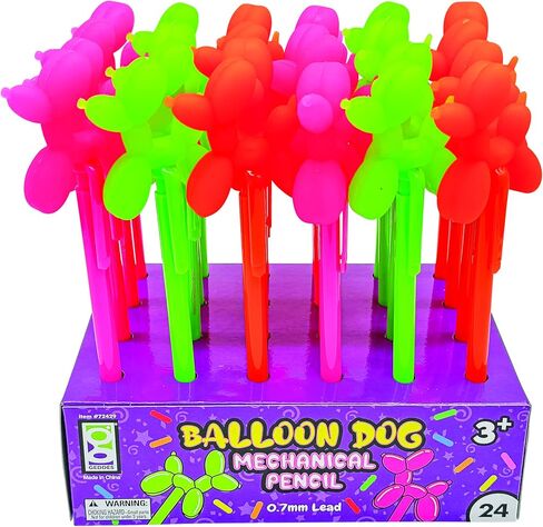 Raymond Geddes Balloon Dog Mechanical Pencil - Pack of 24 - Cute and Durable Writing Tools for Kids in Kuwait