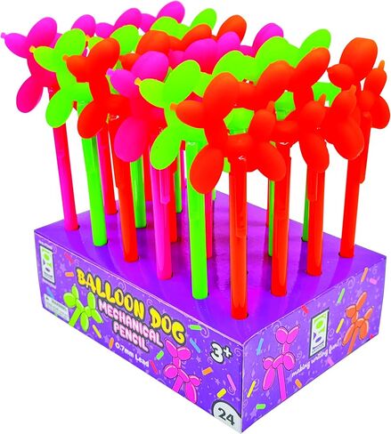 Raymond Geddes Balloon Dog Mechanical Pencil - Pack of 24 - Cute and Durable Writing Tools for Kids in Kuwait