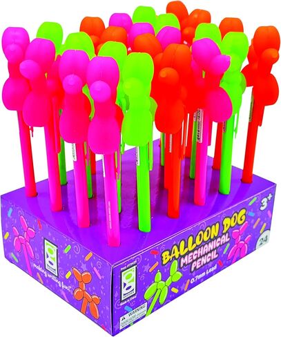 Raymond Geddes Balloon Dog Mechanical Pencil - Pack of 24 - Cute and Durable Writing Tools for Kids in Kuwait