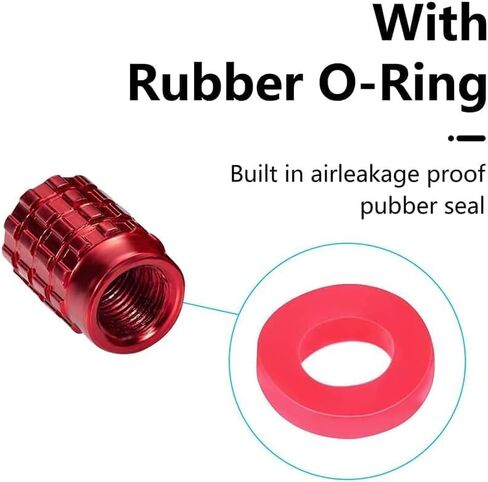 4Pcs Car Tire Valve Stem Caps, Tires Air Caps Cover Corrosion Resistant Tire Valve Cap Accessory for Mazda CX-3 CX-5 RX-7/RX-8 MX-5 All ModelsWheel Caps MZD_Red in Saudi Arabia