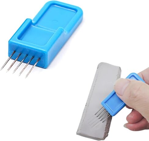 XMHBG Clay Bonding & Texturing Tool - Dual-Ended Pottery Scratching Tool for Sculpting, Ceramics & DIY Clay Crafts,Portable Clay Scorer & Connector (Blue) in Saudi Arabia
