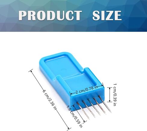 XMHBG Clay Bonding & Texturing Tool - Dual-Ended Pottery Scratching Tool for Sculpting, Ceramics & DIY Clay Crafts,Portable Clay Scorer & Connector (Blue) in Saudi Arabia