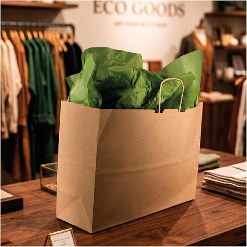 Boaz Trading Kraft Paper Gift Bags - Brown (Vogue: 16x6x13) in Kuwait