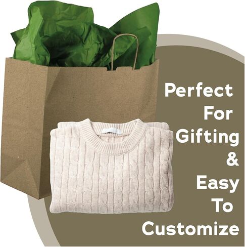Boaz Trading Kraft Paper Gift Bags - Brown (Vogue: 16x6x13) in Kuwait