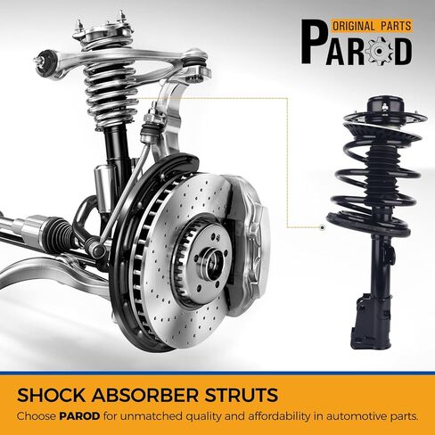PAROD Front Suspension Shock Absorber Struts Assembly Fit for 2001-2007 Chrysler Town & Country, 2001-2003 Voyager, 2001-2007 Dodge Caravan, Grand Caravan Replace#171572R 171572L in Kuwait