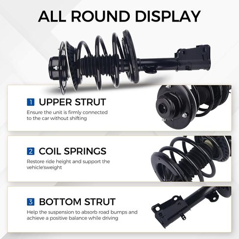 PAROD Front Suspension Shock Absorber Struts Assembly Fit for 2001-2007 Chrysler Town & Country, 2001-2003 Voyager, 2001-2007 Dodge Caravan, Grand Caravan Replace#171572R 171572L in Kuwait