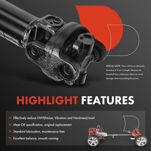 A-Premium Rear Drive Shaft Driveshaft Assembly Compatible with Ford Bronco 1985 1986 1987 1988 1989, Automatic Transmission, 4.9L 5.0L 5.8L, 29.41"-32.36" Complete Prop Shaft in Kuwait