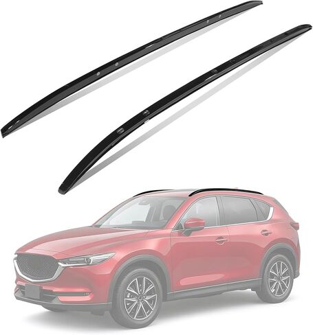 Roof Rails for Mazda CX5 2017–2025, Aluminum Side Rails Rack, OE Flush Fit No Gap, No Drilling Bolt-On for Naked Roof in Saudi Arabia