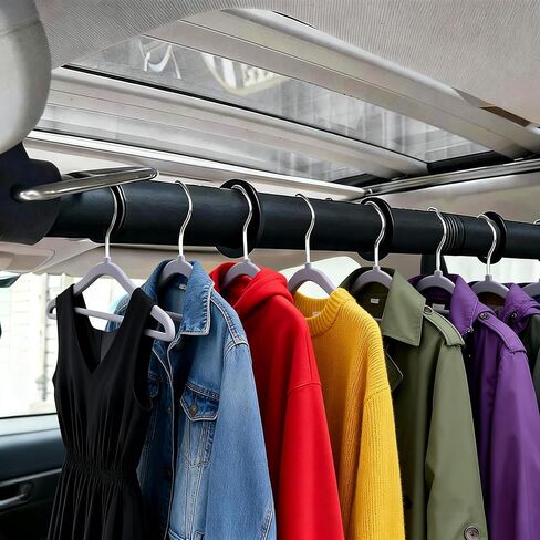 Car Clothes Hanger Bar, Truck Clothes Hanger Bar 30-62 Inch Adjustable Vehicle Clothes Hanging Rod Clothes Organizer for SUVs, Trucks in Saudi Arabia