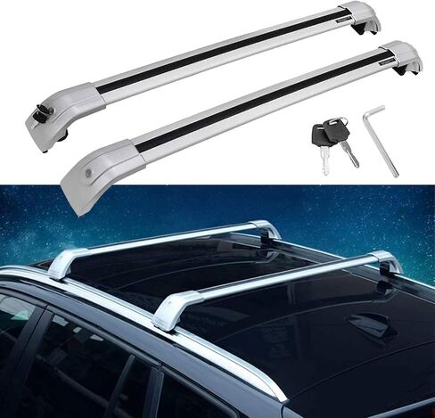 VERBANA Roof Rack Cross Bar Compatible with Honda Prologue 2024 with Lock Aluminum Cross Bars Lockable Crossbar Luggage Rack for Rooftop Cargo Carrier Luggage (Black) in Saudi Arabia