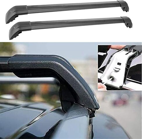 VERBANA Roof Rack Cross Bar Compatible with Honda Prologue 2024 with Lock Aluminum Cross Bars Lockable Crossbar Luggage Rack for Rooftop Cargo Carrier Luggage (Black) in Saudi Arabia