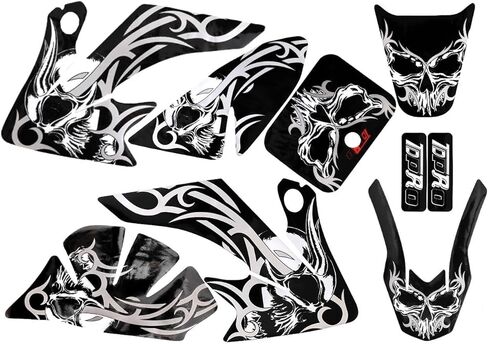Sticker Decals Graphics Kit for 50cc-125cc Mini Dirt Pit Bikes – CRF XR50 Style Plastics, SSR, Coolster, Atomik, Thumpstar, Taotao – Motorcycle Fairing Stickers in Kuwait