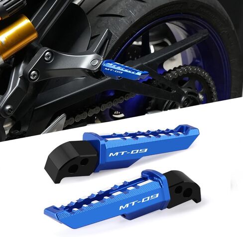 Motorcycle Foot Peg Rear Passenger Footrests Compatible With Y.amaha MT-09 / SP 2025 2024 2023 2022 2021 2020 2019 2018 | Footpegs MT09 MT 09 MT09SP Accessories (Black) in Kuwait