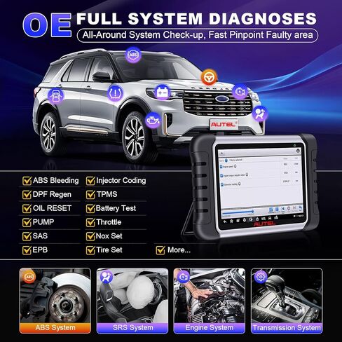 أداة تشخيص الماسح الضوئي Autel Obd2 MaxiCOM MK808Z: أداة مسح ثنائية الاتجاه لعام 2026، أكثر من 28 خدمة، ماسح ضوئي للاختبارات النشطة للسيارة، ماسح ضوئي للسيارة لتشخيص جميع أنظمة obd2 للأعمال اليدوية والميكانيكية والمحلات الصغيرة in Kuwait