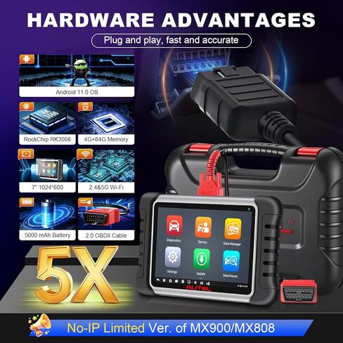 أداة تشخيص الماسح الضوئي Autel Obd2 MaxiCOM MK808Z: أداة مسح ثنائية الاتجاه لعام 2026، أكثر من 28 خدمة، ماسح ضوئي للاختبارات النشطة للسيارة، ماسح ضوئي للسيارة لتشخيص جميع أنظمة obd2 للأعمال اليدوية والميكانيكية والمحلات الصغيرة in Kuwait