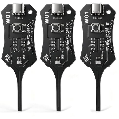 Type-C Inductance Tester, Electronic Circuit Board Inductor Detector for PC and Phone Repair, Motherboard Coil Tester, Electromagnetic Induction Fault Check Tool, 3 Pieces in Kuwait