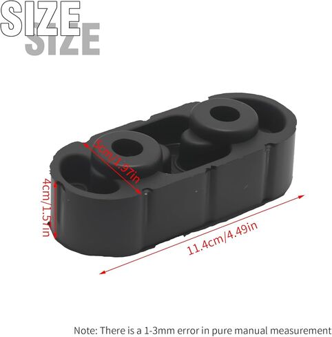 Hoypeyfiy 25956663 2 PCS Rubber Exhaust Hangers, Replacement for GMC Sierra 1500 1999-2017, Replacement for Cadillac Escalade EXT 2002-2013, Replaces 15740212 in Kuwait