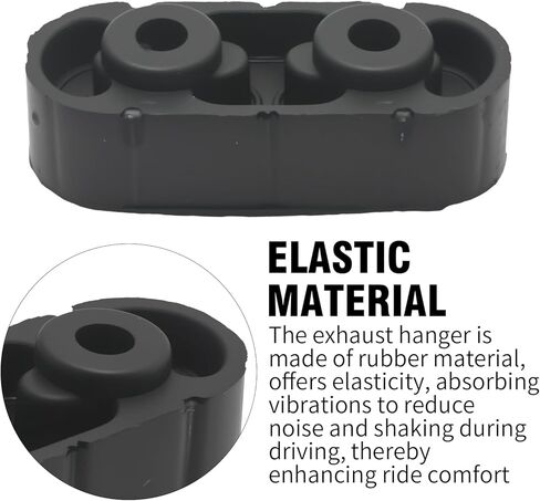 Hoypeyfiy 25956663 2 PCS Rubber Exhaust Hangers, Replacement for GMC Sierra 1500 1999-2017, Replacement for Cadillac Escalade EXT 2002-2013, Replaces 15740212 in Kuwait