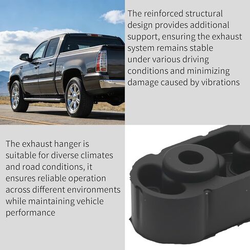 Hoypeyfiy 25956663 2 PCS Rubber Exhaust Hangers, Replacement for GMC Sierra 1500 1999-2017, Replacement for Cadillac Escalade EXT 2002-2013, Replaces 15740212 in Kuwait