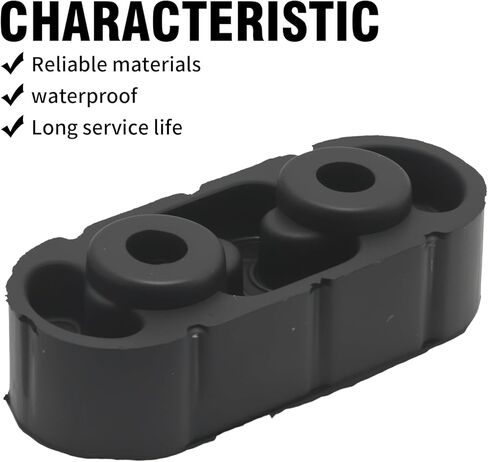 Hoypeyfiy 25956663 2 PCS Rubber Exhaust Hangers, Replacement for GMC Sierra 1500 1999-2017, Replacement for Cadillac Escalade EXT 2002-2013, Replaces 15740212 in Kuwait