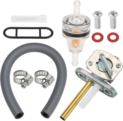JAVIK مجموعة صمام الوقود بيتكوك لياماها الدب الكبير 350 YZ250X YZ125X Kodiak 400 1987-2022 O.E.M #2HR-24500-02-00 in Kuwait
