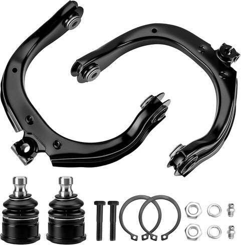 4PCS Front Upper Control Arm w/Ball Joints Fit for 2002-2009 Chevy Trailblazer EXT SSR GMC Envoy XL XUV Buick Rainier Isuzu Ascender Saab 9-7X 2003 2004 2005 2006 2007 2008 K640294 K640293 K6664 in Kuwait