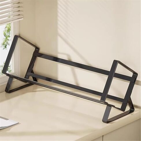 Bookshelf Open Iron Metal Desk Bookshelf Simple Industrial Style Home Record Rack for Living Room Home Office in Kuwait
