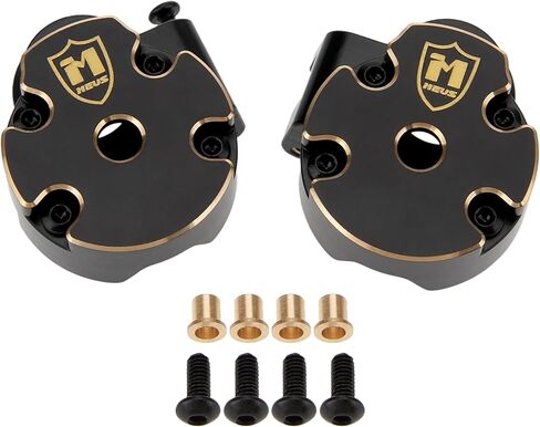 MEUS RACING 32.55g Ascent-18 Apex مفاصل التوجيه النحاسية + غطاء أوزان المحور الأمامي لـ Redcat Ascent-18 Apex 1/18 RC الزاحف ترقيات الأجزاء in Kuwait