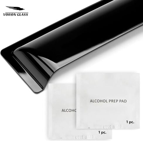 Voron Glass Tape-on Extra Durable Rain Guards for Chevy Colorado 2023-2026 Crew Cab, Window Deflectors, Vent Window Visors, 4 Pieces - 100831 in Saudi Arabia