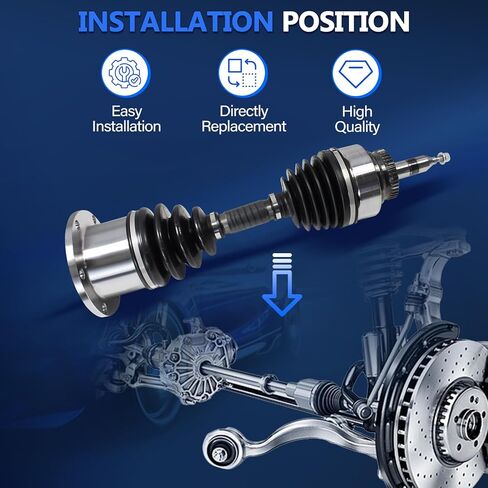 Maxfavor CV المحور الأمامي زوج مناسب لـ Ford F-150 2004-2008، لـ Ford Expedition 2003-2006، عمود محور السيرة الذاتية لـ Lincoln Mark LT 2006 2007 2008، لـ Lincoln Navigator 2003-2006 CV المحور الأيسر الأيمن in Kuwait